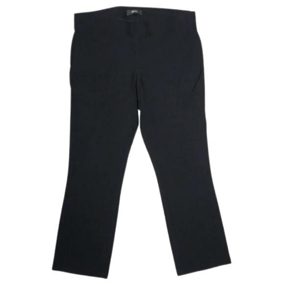 Express Black Stretch Straight Leg Crop Pants - Picture 1 of 8